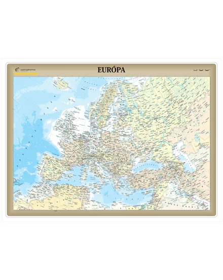 Cartographia Európa országai antik falitérkép - választható méret és kivitel