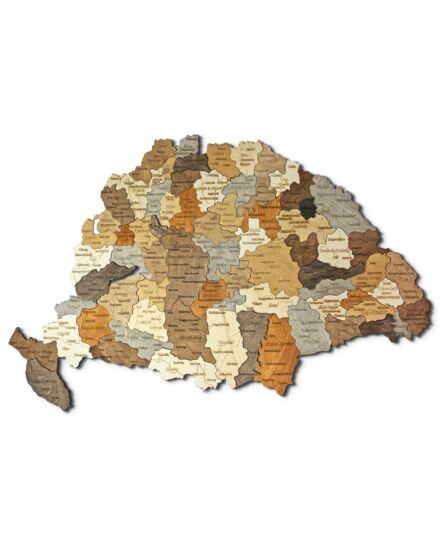 Cartographia Nagy-Magyarország 3D fa puzzle falitérkép 100x66 cm