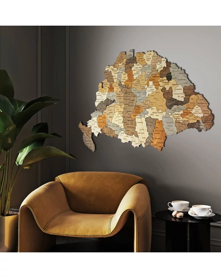 Cartographia Nagy-Magyarország 3D fa puzzle falitérkép 70x42 cm