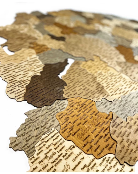 Cartographia Nagy-Magyarország 3D fa puzzle falitérkép 150x100 cm