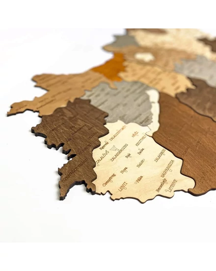 Cartographia Magyarország 3D fa puzzle falitérkép 100x62 cm - mix