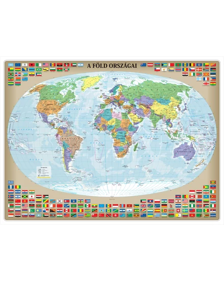 Cartographia A Föld országai III. falitérkép - választható méret és kivitel