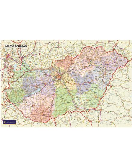 Cartographia Magyarország közigazgatása wandi falitérkép 68x45 cm - választható kivitel