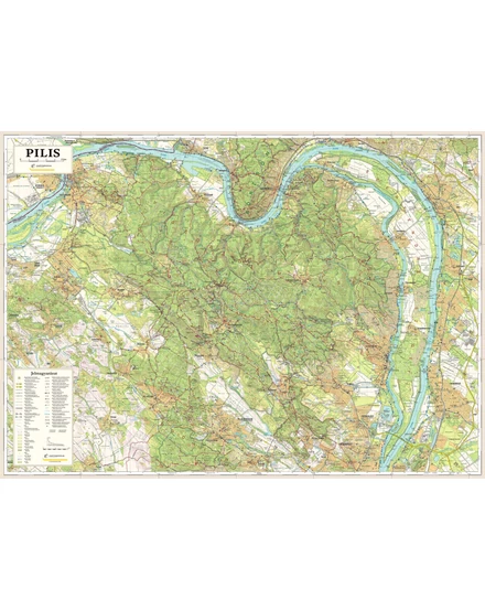 Cartographia Pilis turista falitérkép - választható méret és kivitel