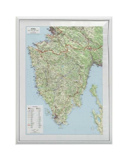 Cartographia Isztria dombortérkép 55*74 cm - HM 9780000004710