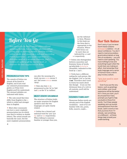Fast Talk Italian- olasz útiszótár Lonely Planet (angol)-9781787015593