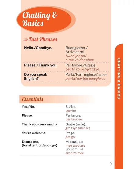 Fast Talk Italian- olasz útiszótár Lonely Planet (angol)-9781787015593