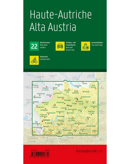 Cartographia Felső-Ausztria térkép-Freytag-9783707921670