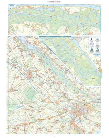 Cartographia Szigetköz, Hanság, Fertő kerékpáros-, vízisport- és turistatérkép 9786155864100