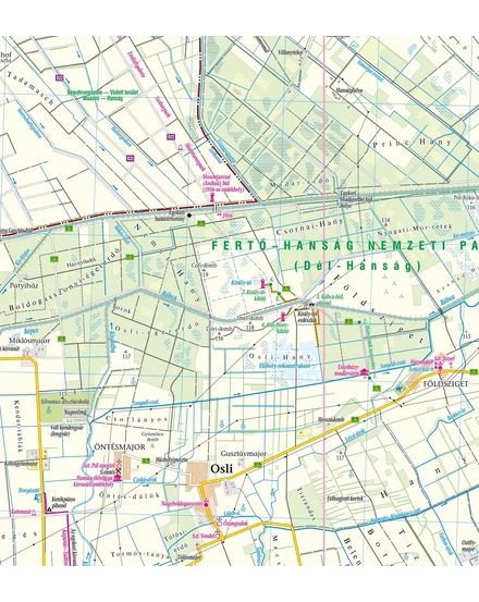 Cartographia Szigetköz, Hanság, Fertő kerékpáros-, vízisport- és turistatérkép 9786155864100