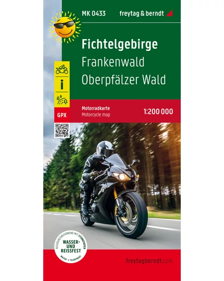 Cartographia Fichtelgebirge-Frankenwald-Oberpfalzer Wald motoros térkép - Freytag-9783707919875