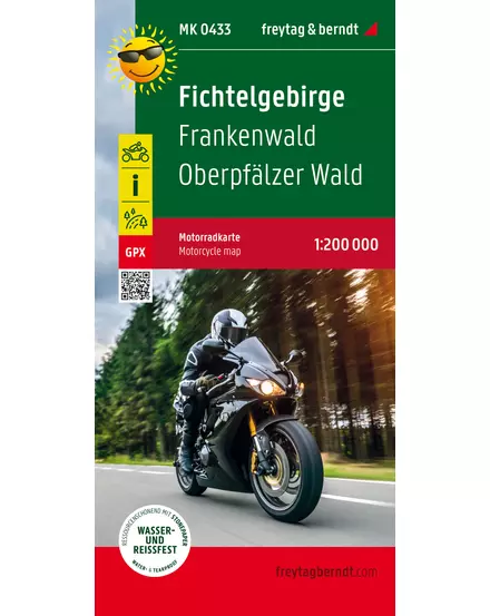 Cartographia Fichtelgebirge-Frankenwald-Oberpfalzer Wald motoros térkép - Freytag-9783707919875