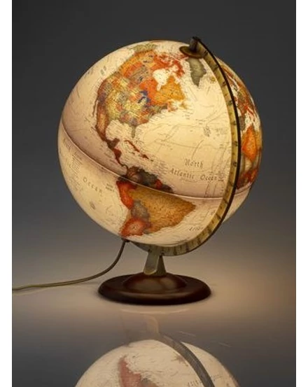 Cartographia  - Földgömb - antik, 30 cm átmérőjű, műanyagtalpas