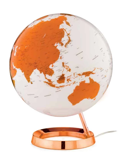 Cartographia Földgömb 30cm LIGHT&COLOUR HOT TANGERINE, angol nyelvű - 8007239981973