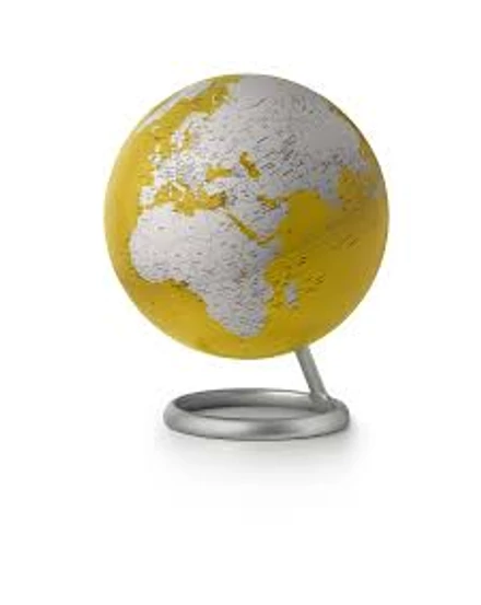 Cartographia Földgömb 30cm EVOLVE GOLDEN YELLOW, angol nyelvű - 8007239984950