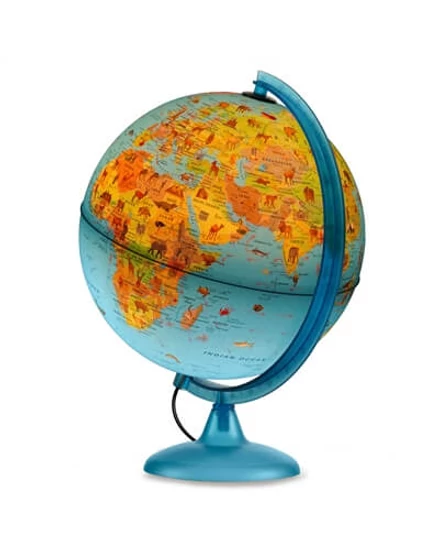 Cartographia  - Szafari 25 cm földgömb - állatvilág tematikával, gyerekeknek, angol - 8007239985094