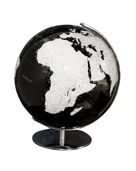 Cartographia Földgömb Swarovski kristállyal - világítós, fekete kontúrral 34 cm - ARTLINE BLACK 9783955243050