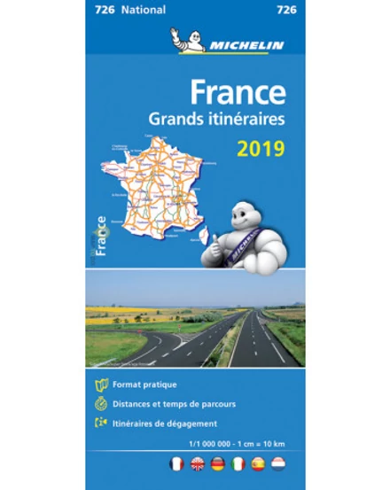 Cartographia Franciaország Útvonaltervező térkép (0726) 9782067244269