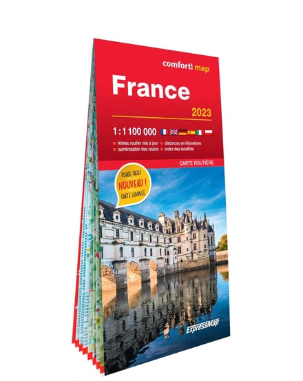 Cartographia Franciaország Comfort térkép 9788381906333