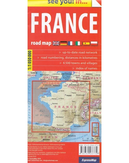 Cartographia - Franciaország autótérkép - 9788380466739