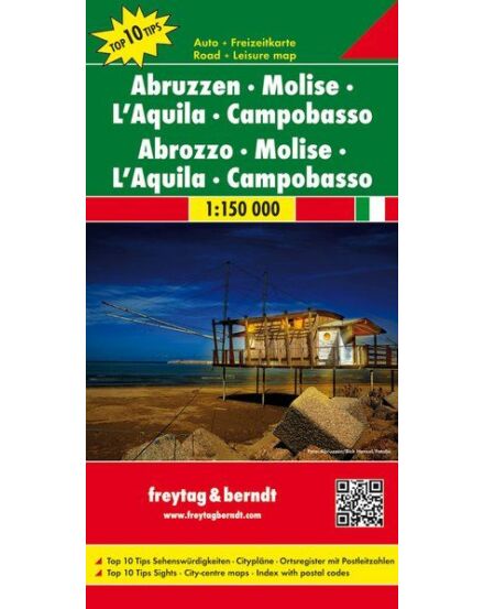Cartographia Abruzzo/Molise /L'Aquila /Campobasso autó- és szabadidőtérkép (Freytag) 9783707914894