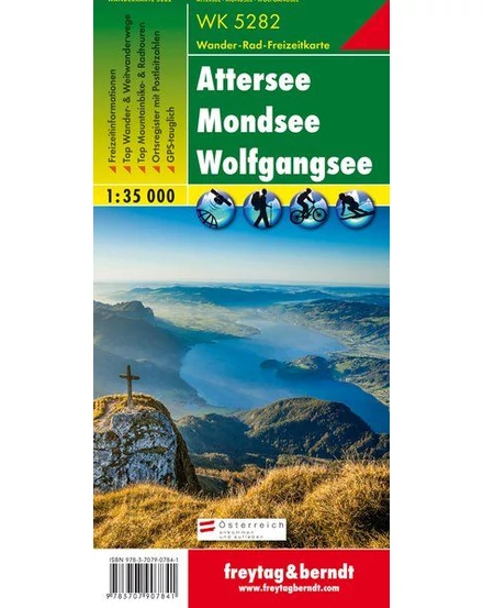 Cartographia WK 5282 Attersee-Mondsee-Wofgangsee turistatérkép (Freytag) 9783707907841