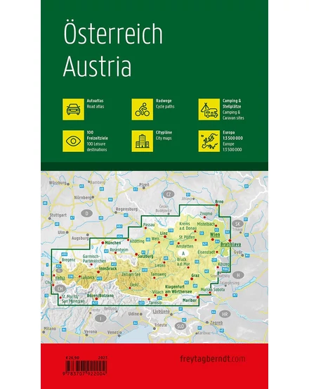 Cartographia-Ausztria atlasz (kempingezőknek) - Freytag-9783707922004