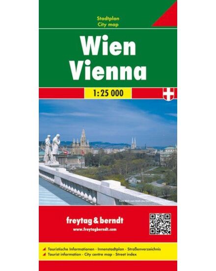 Cartographia Bécs várostérkép, kemény borítós (Freytag) 9783850841023