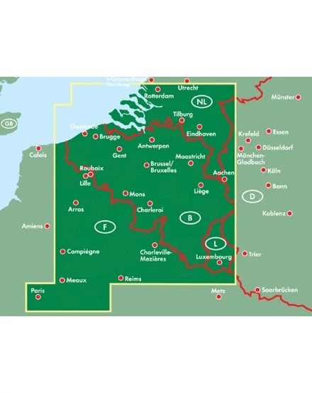 Cartographia Belgium autótérkép (Freytag) 9783707903157