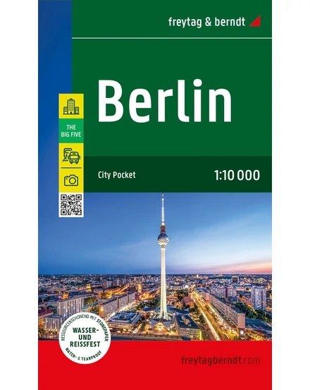 Cartographia Berlin City Pocket térkép (laminált) (Freytag) 9783707922325