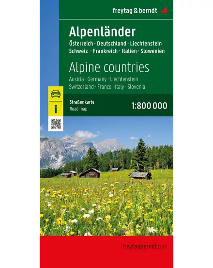 Cartographia Alpok országai térkép (Freytag) 9783707922509