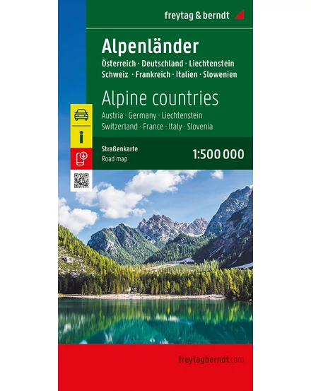 Cartographia Alpok országai térkép (Freytag) 9783707924008