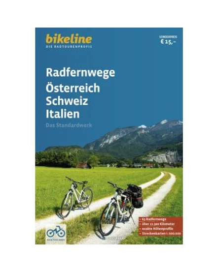 Cartographia Ausztria, Svájc, Olaszország kerékpáros kalauz - Esterbauer - 9783711102744