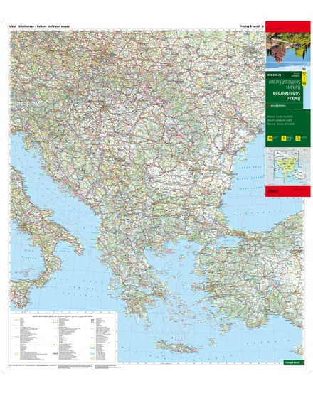 Cartographia Balkán-Délkelet-Európa térkép (Freytag) 9783707922363