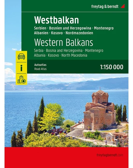 Cartographia Balkán-Nyugat atlasz Freytag 9783707922899