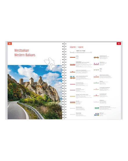 Cartographia Balkán-Nyugat atlasz Freytag 9783707922899