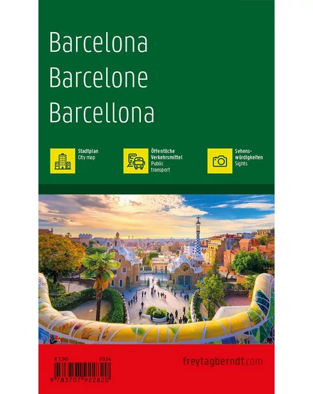 Cartographia Barcelona City Pocket várostérkép (Freytag) 9783707922820