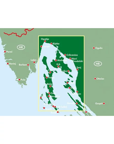 Cartographia Cres-Losinj-Krk-Rab térkép (Freytag) 9783707916485