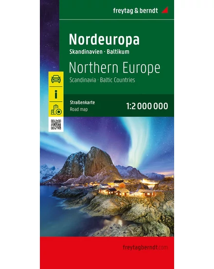 Cartographia Észak-Európa, Skandinávia térkép (Freytag) 9783707921892
