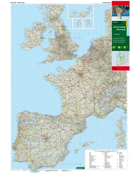 Cartographia Nyugat-Európa térkép (Freytag) 9783707921885