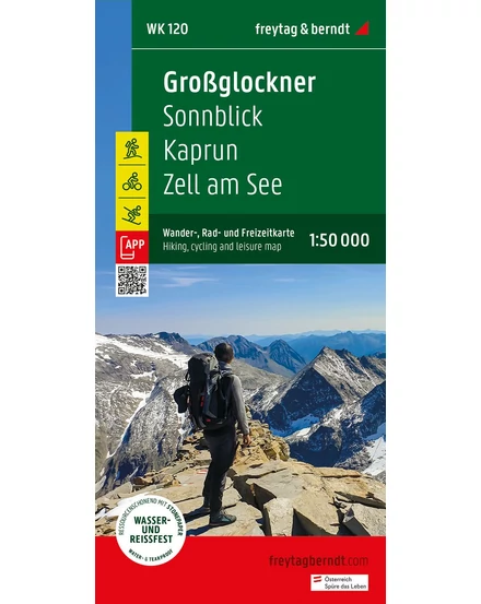 Cartographia WK120-23 Grossglockner-Kaprun- Zell am See turistatérkép - 9783707920635