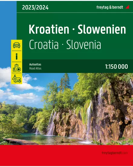 Cartographia Horvátország-Szlovénia atlasz (Freytag) 9783707922042