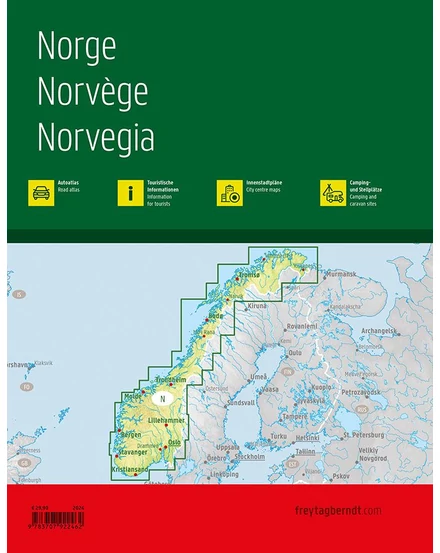 Cartographia Norvégia autóatlasz - Freytag - 9783707922462