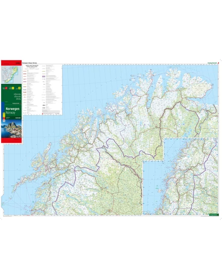 Cartographia Norvégia térkép (Freytag) 9783707924039
