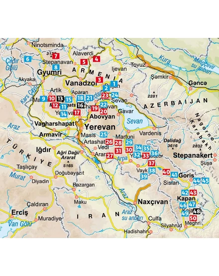 Örményország (Armenien) Rother túrakalauz RO 4568 (német)- 9783763345687