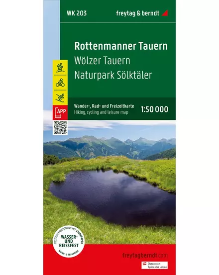 Cartographia WK203 Wölzer Tauern-Naturpark Sölktaler-Rottenmanner Tauern turistatérkép (Freytag) 9783850848046
