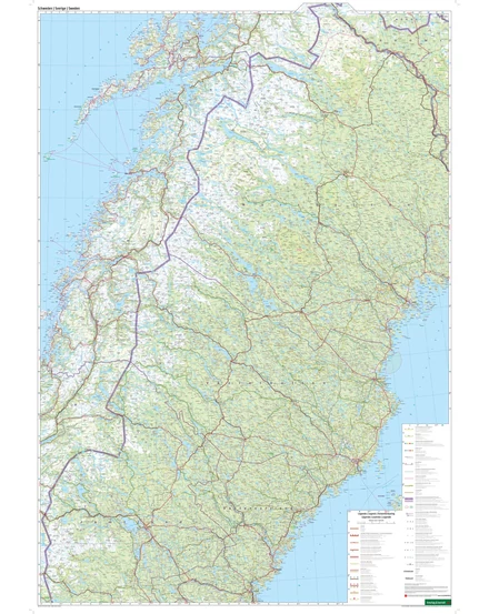 Cartographia Svédország térkép (Freytag) 9783707924015