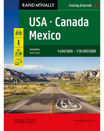 Cartographia USA, Kanada, Mexikó atlasz (Freytag) 9783707924435