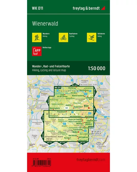 Cartographia WK011 Wienerwald turistatérkép 9783707920642