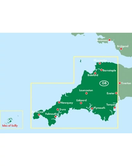 Cornwall (Délnyugat-Anglia) autó- és szabadidőtérkép (Freytag)